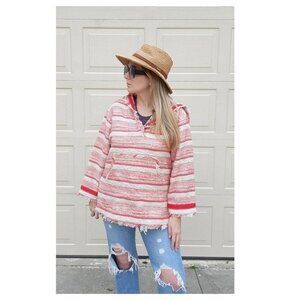 THAKOON ADDITION Red White Poncho